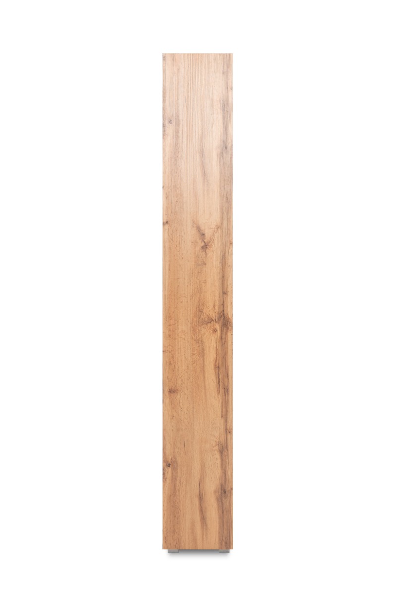 Libreria salvaspazio alta, 5 ripiani, finitura Rovere 