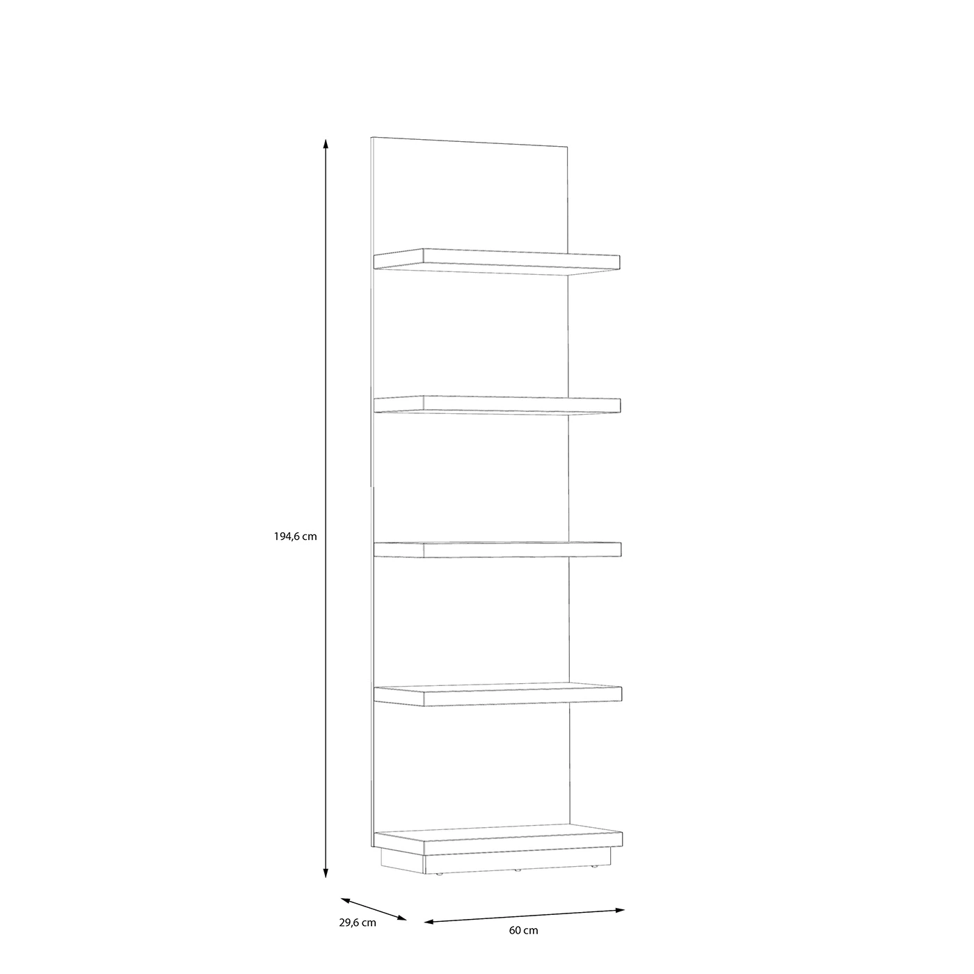 libreria a terra in sconto