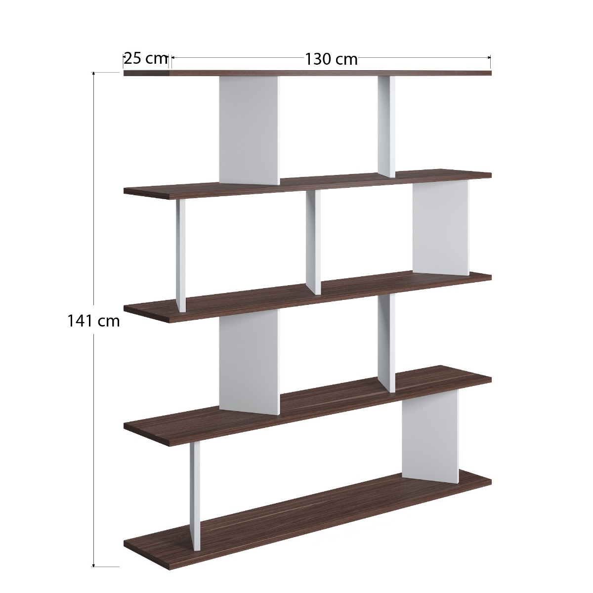 Libreria noce Ankara a 4 ripiani