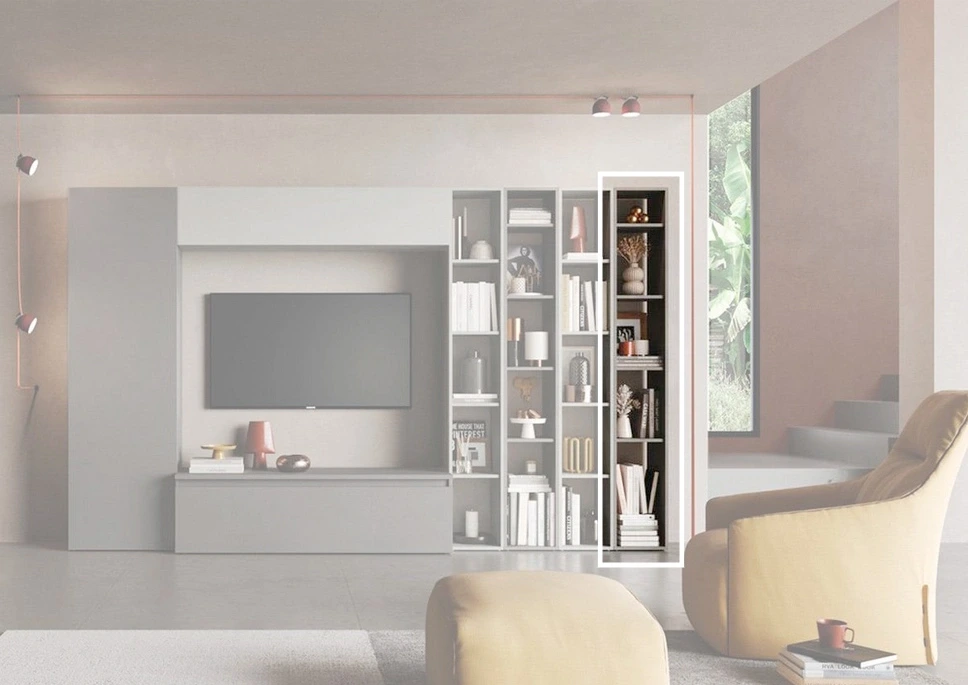 libreria a terra ardesia