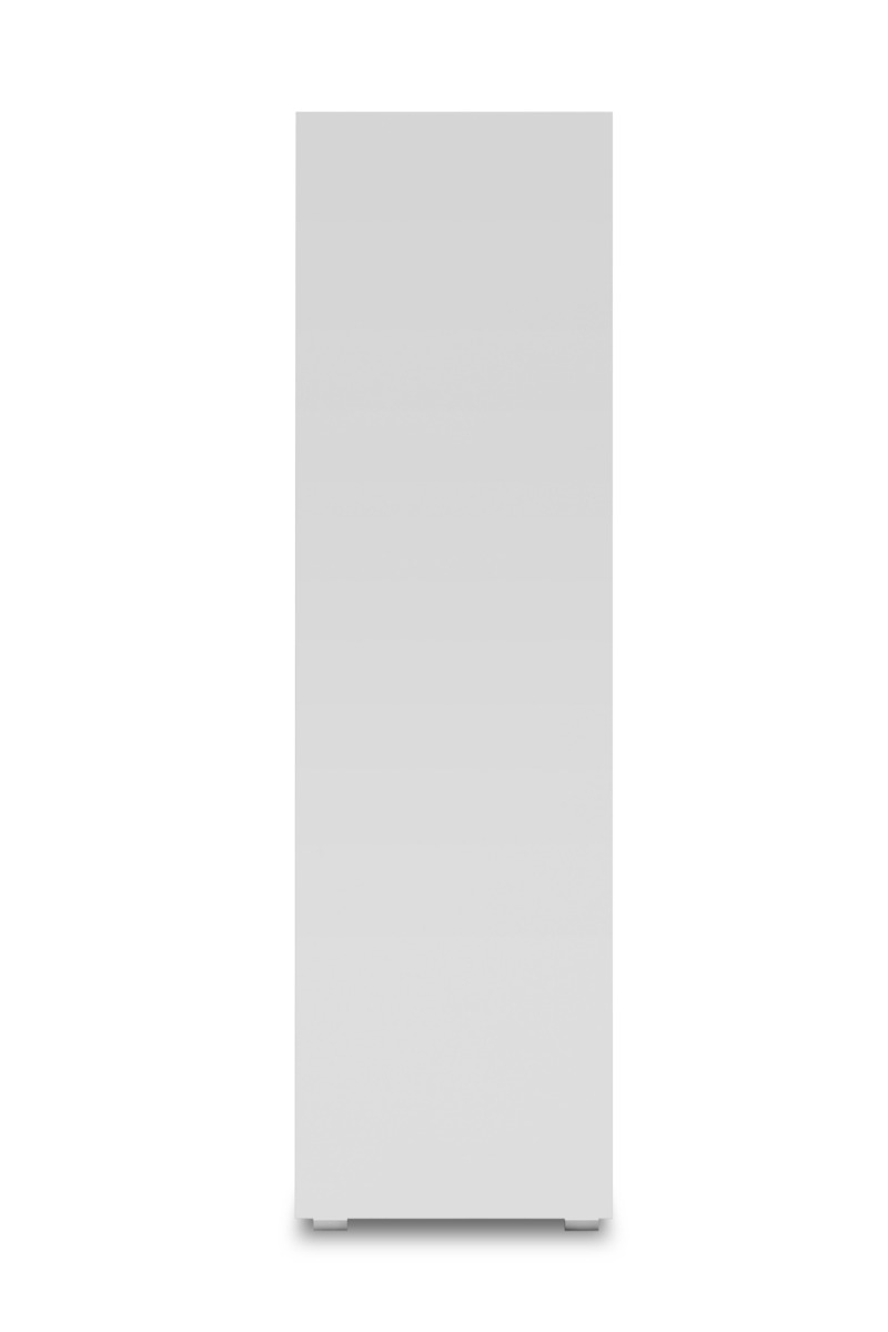 Conveniente Libreria salvaspazio con 2 cassetti, finitura Bianco opaco