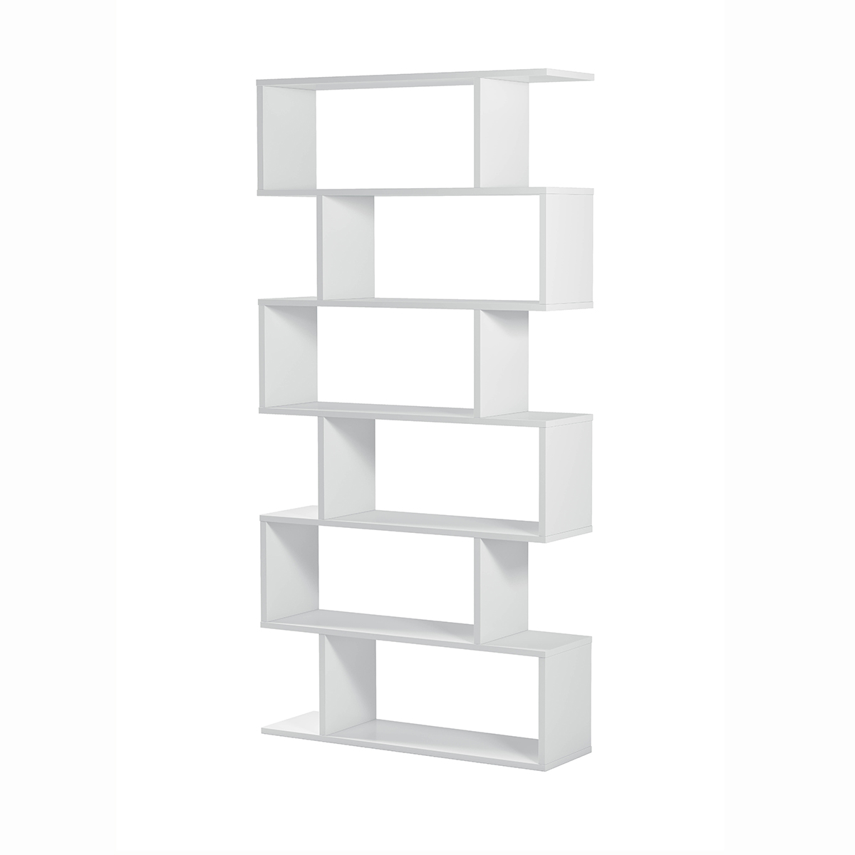 Libreria economica bianca a scala, verticale
