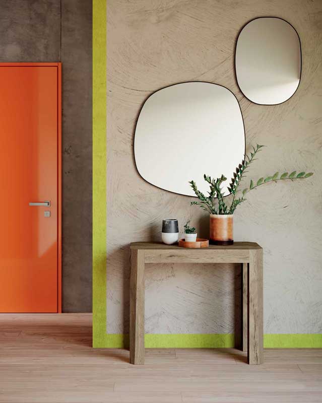 Tavolo, consolle allungabile fino a 350 cm, finitura Rovere Chiaro