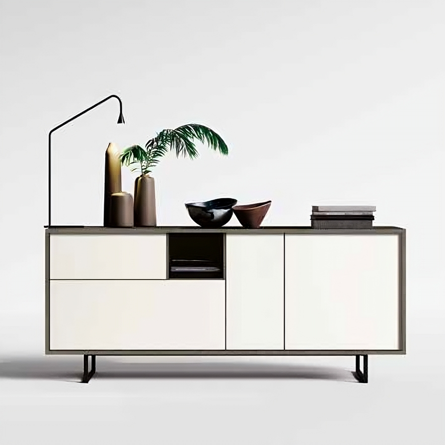 madia bianca in legno