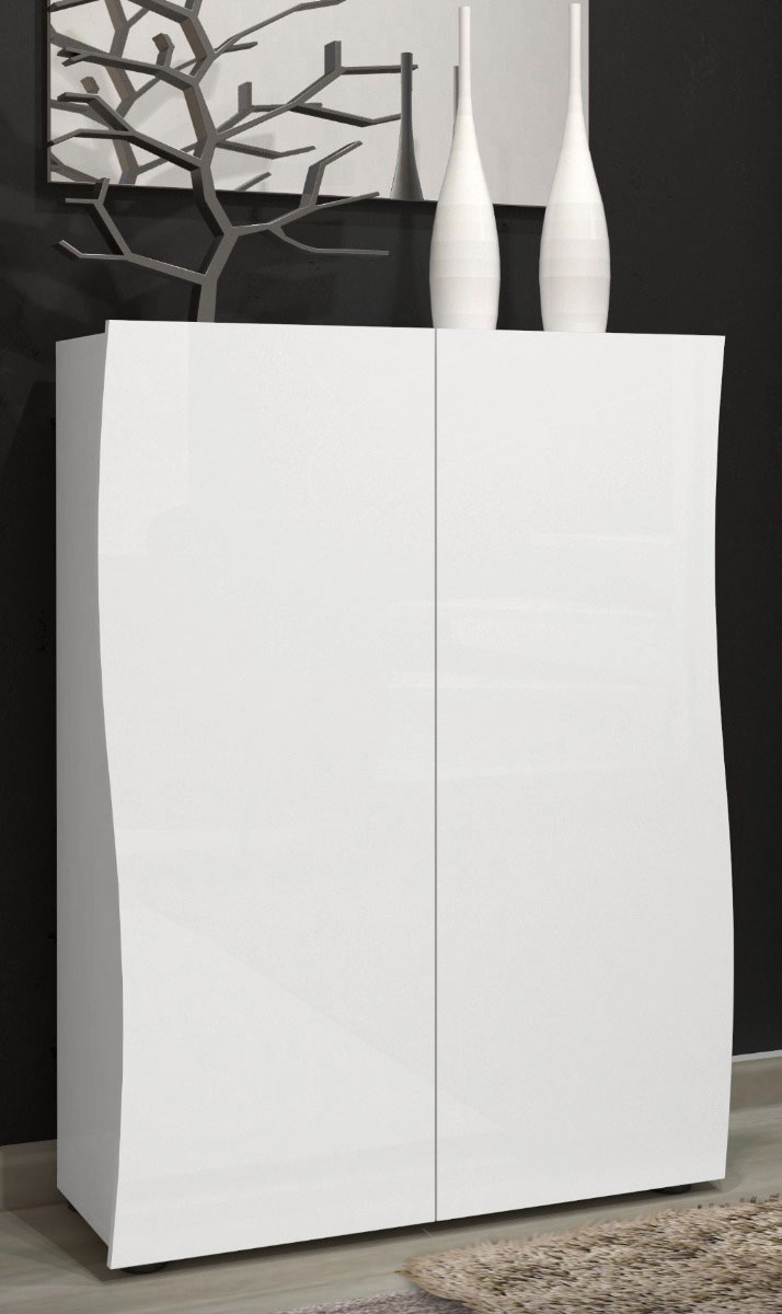 Offerta Madia multiuso Bianco laccato lucido, Made in Italy