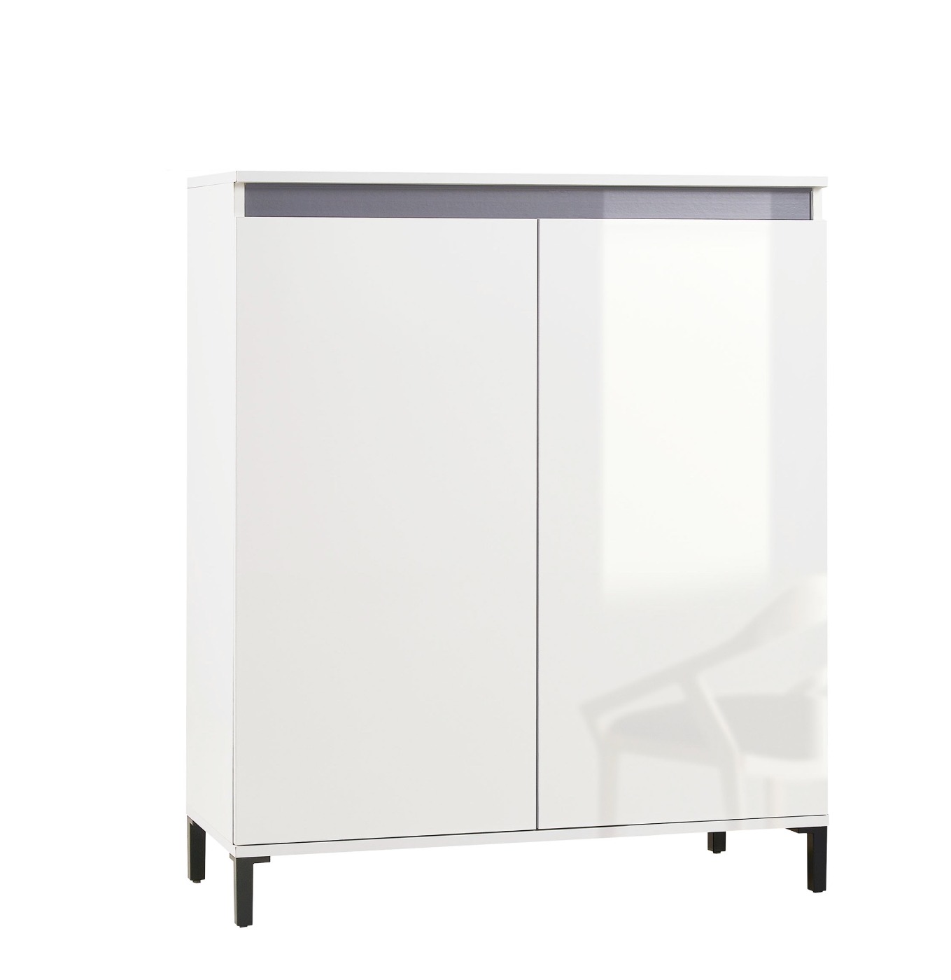 Madia colore Bianco Lucido con dettaglio colorato