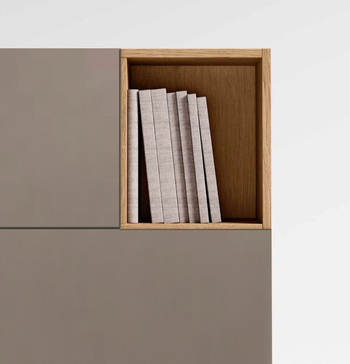 Madia 3 ante, 2 vani a giorno finitura Bronzo e Noce Biondo