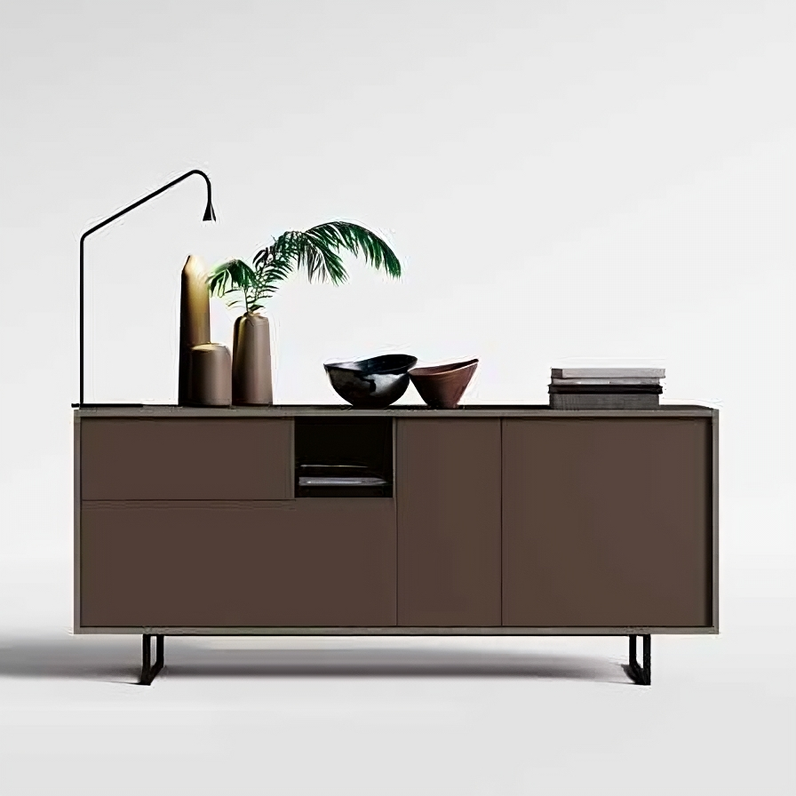 Madia bronzo e legno bruciato