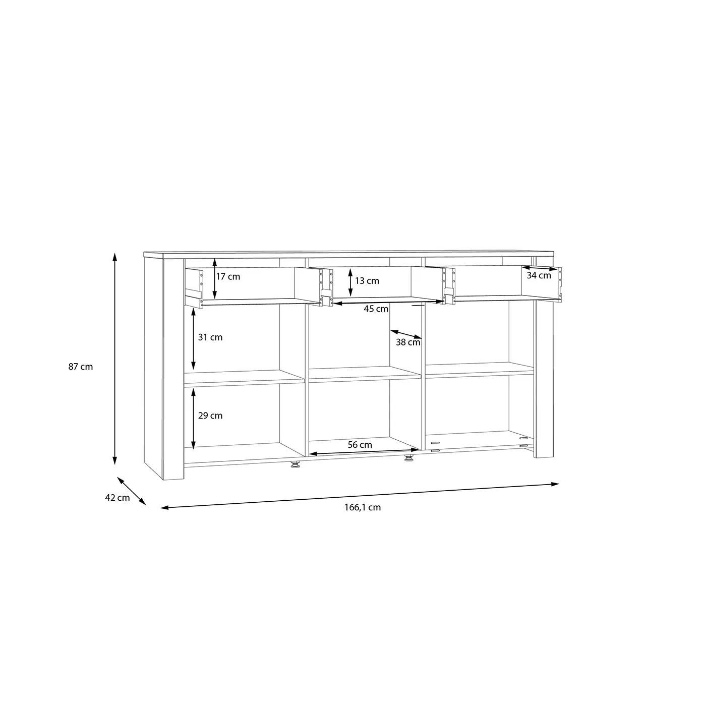 offerta madia rovere grigia