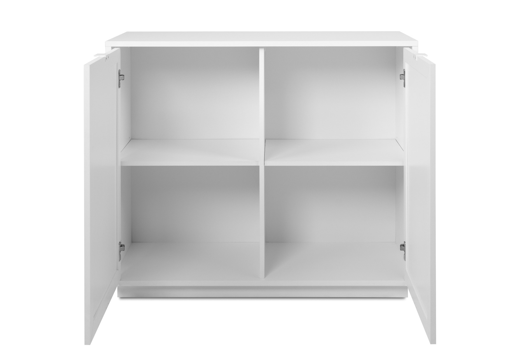 Madia Kara bianca 2 ante con frontali effetto Rafia bianca