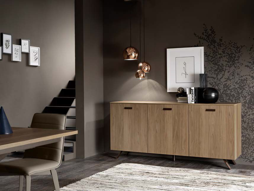 Madia Galvè di qualità con 3 ante in finitura Noce naturale