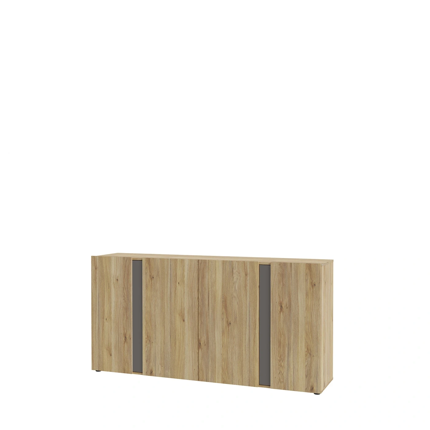 madia 4 ripiani rovere