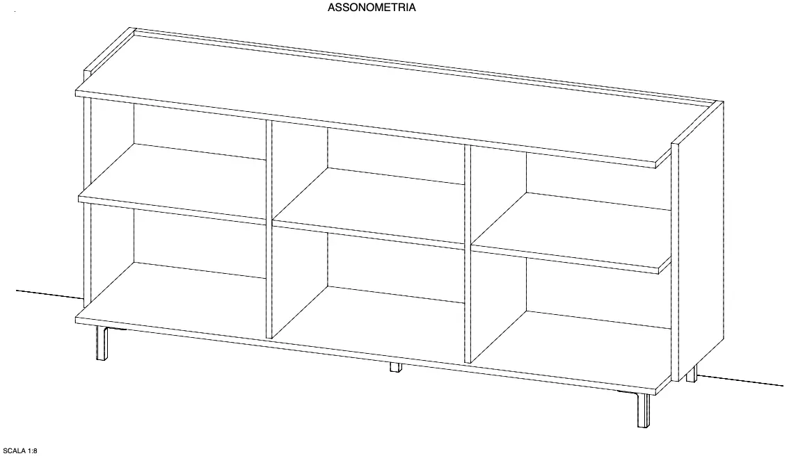 Madia moderna 3 ante vetro fumè