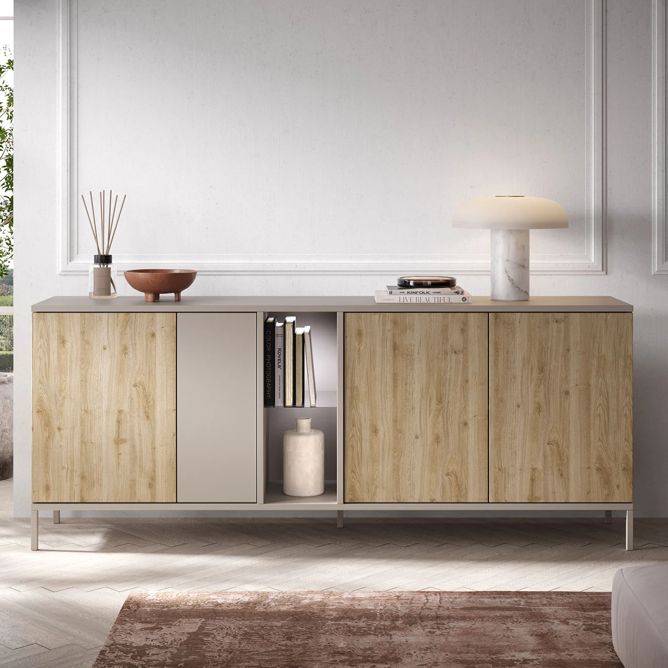 credenza 4 porte moderna