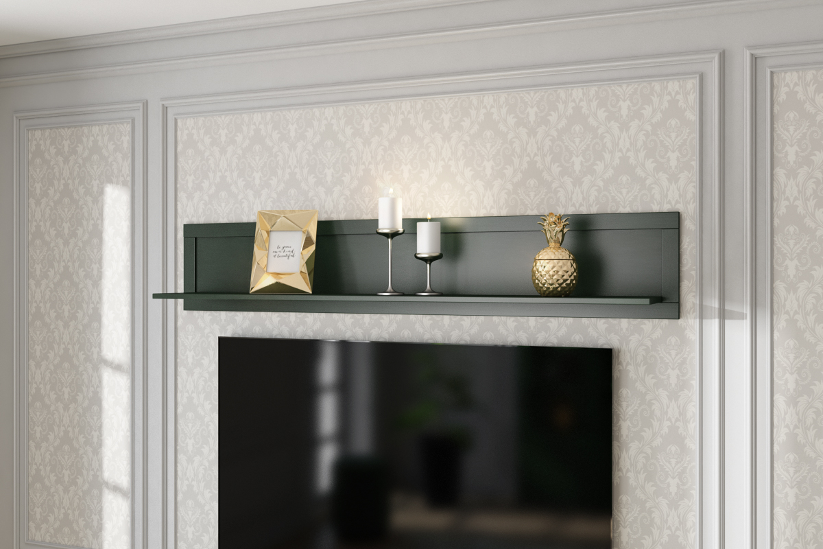 Mensola finitura verde scuro 