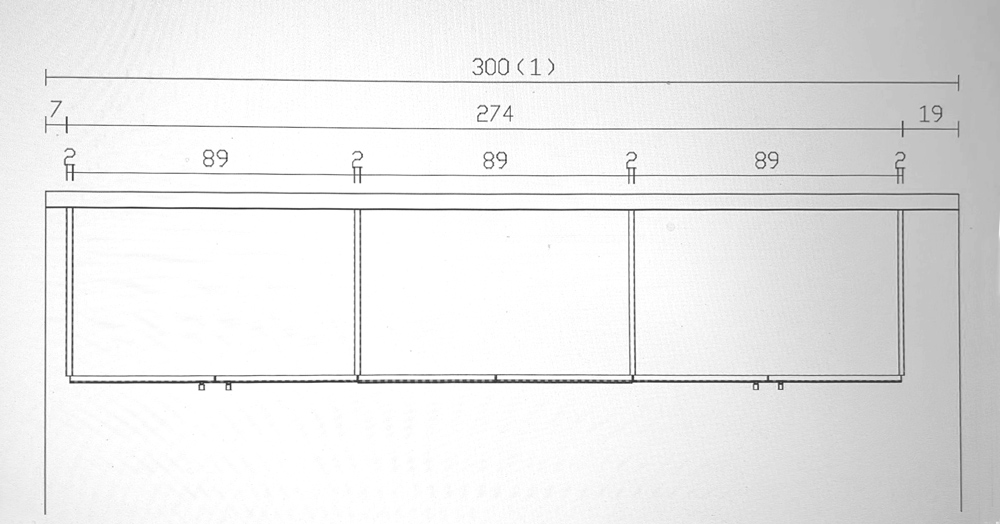 Armadio moderno scontato, con ante vetro Bronzo 