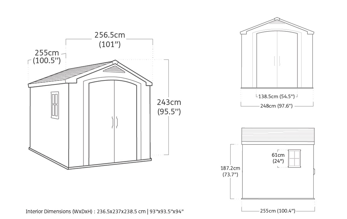 Casetta da esterno medio grande, Betulla