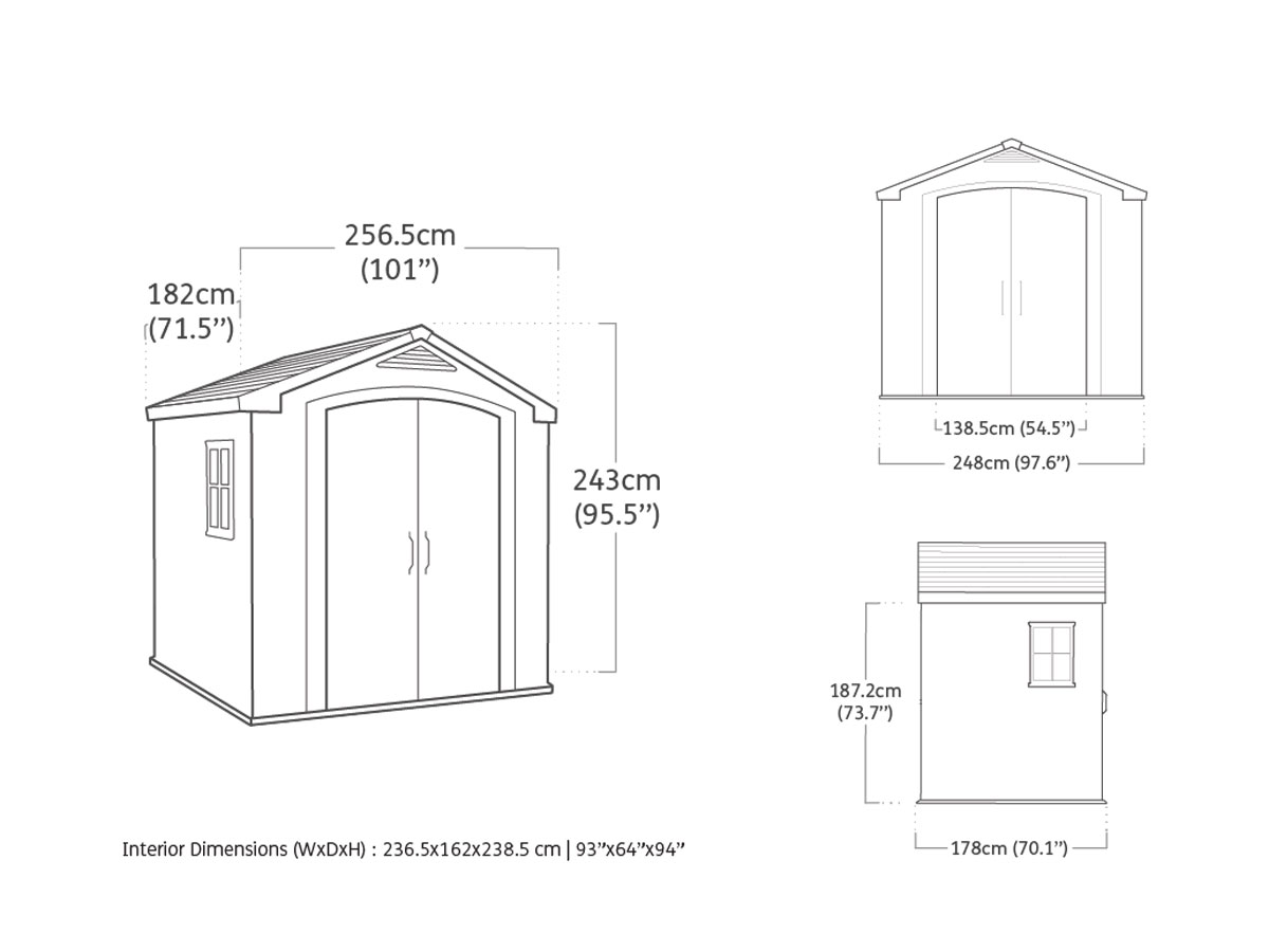 Casetta da esterno, medie dimensioni, Betulla