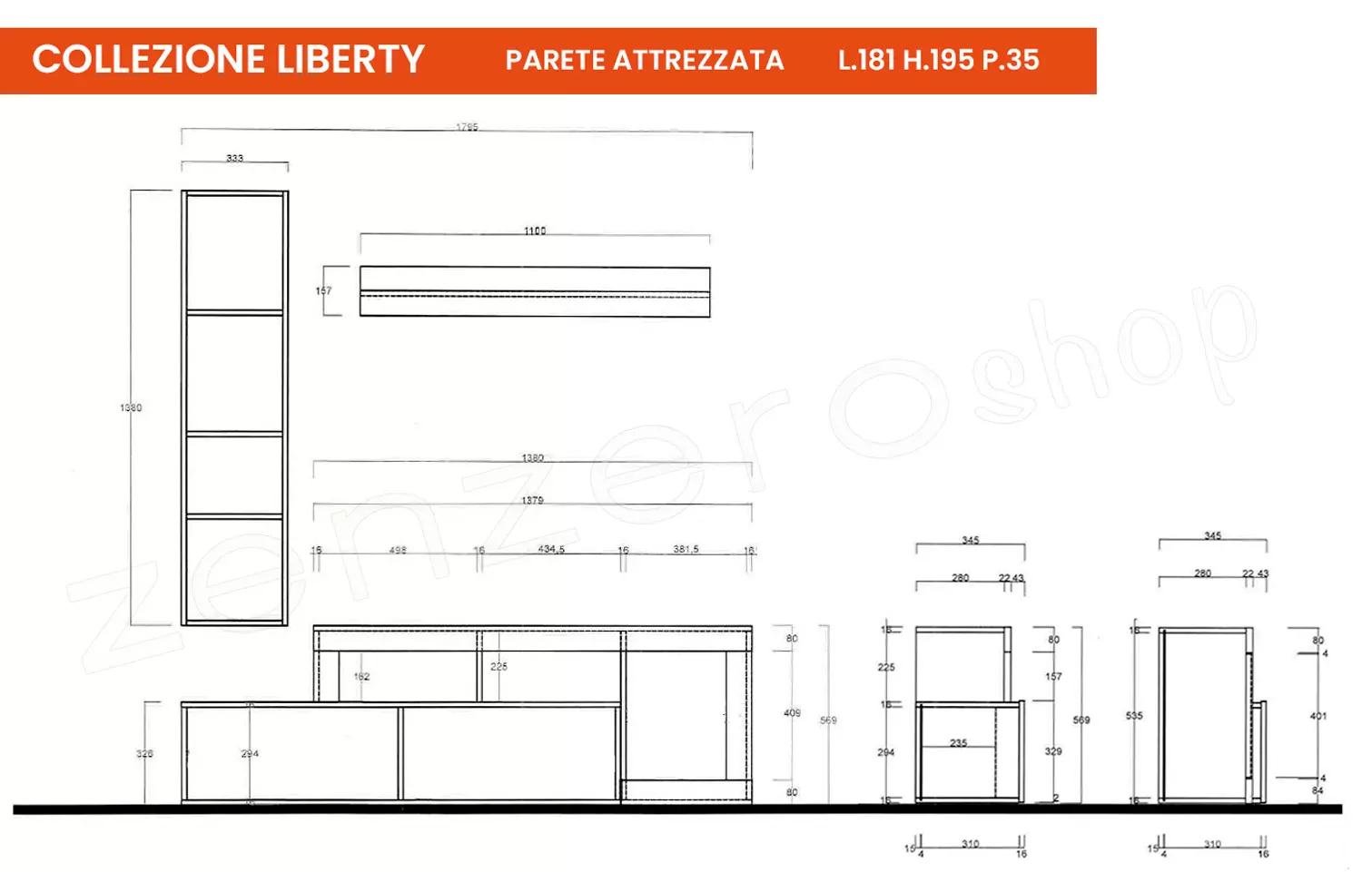 offerta soggiorno con parete 