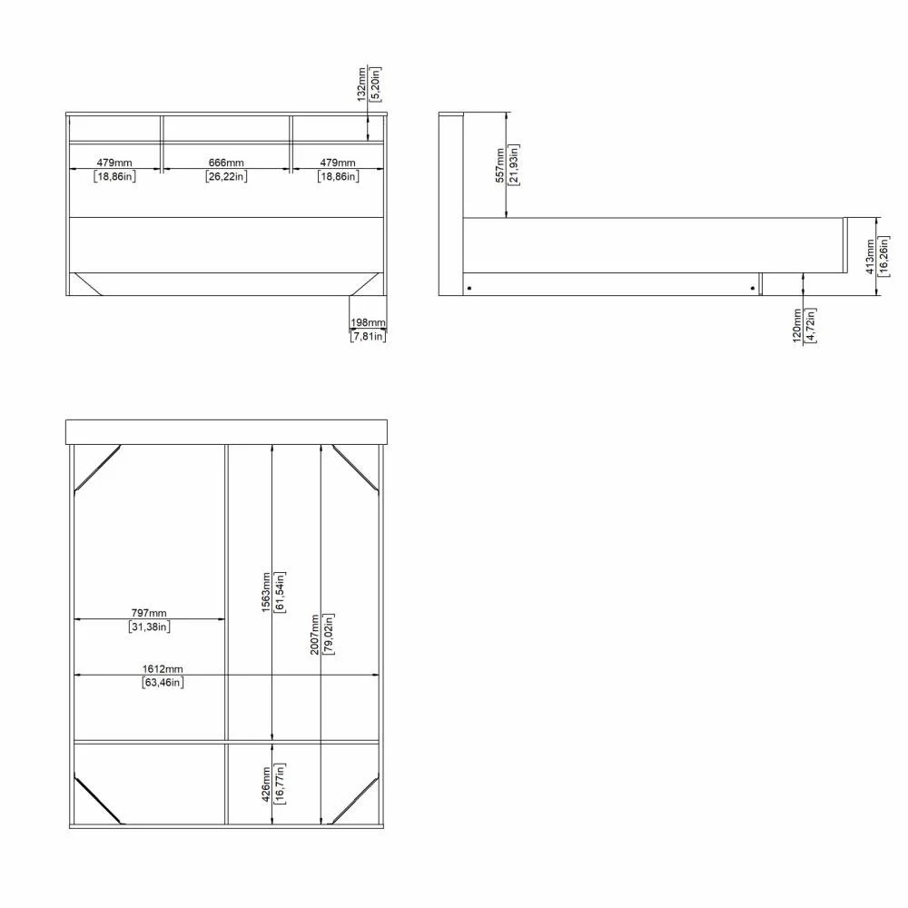 letto in saldo bianco 