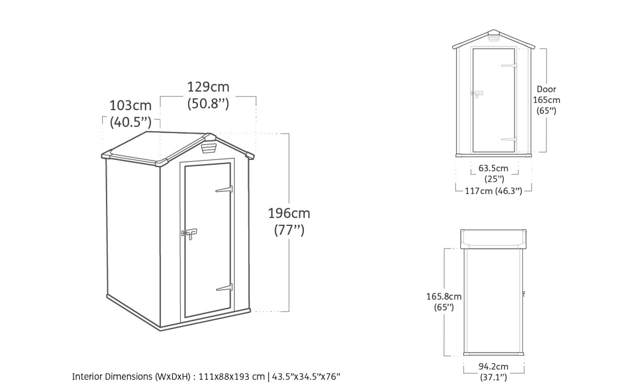 Casetta da esterno Beige, Magnolia