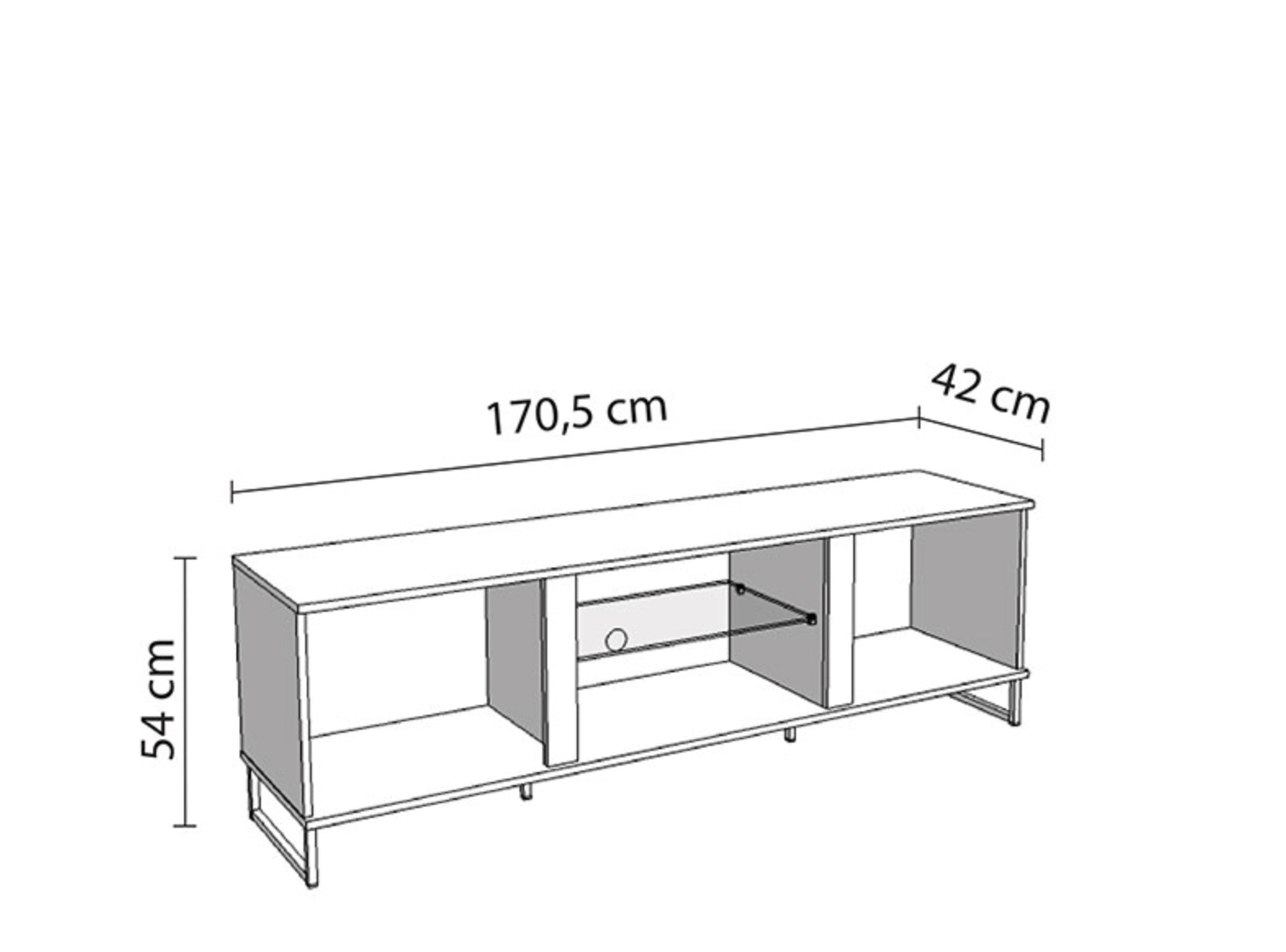 Nuova Offerte Black friday Porta TV moderno, colore Nero