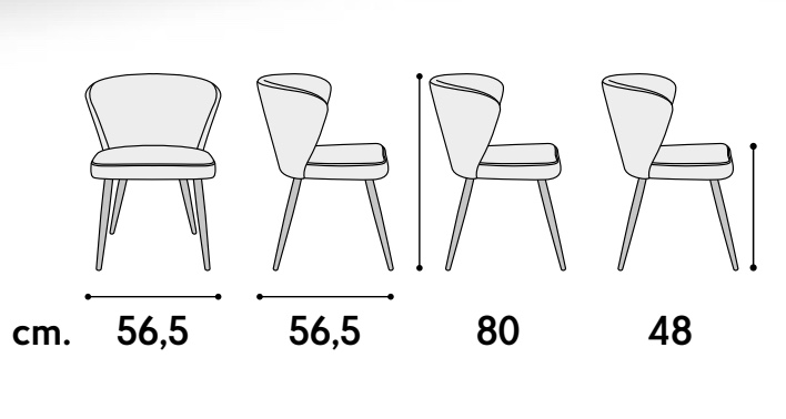sedia in velluto a coste lilla