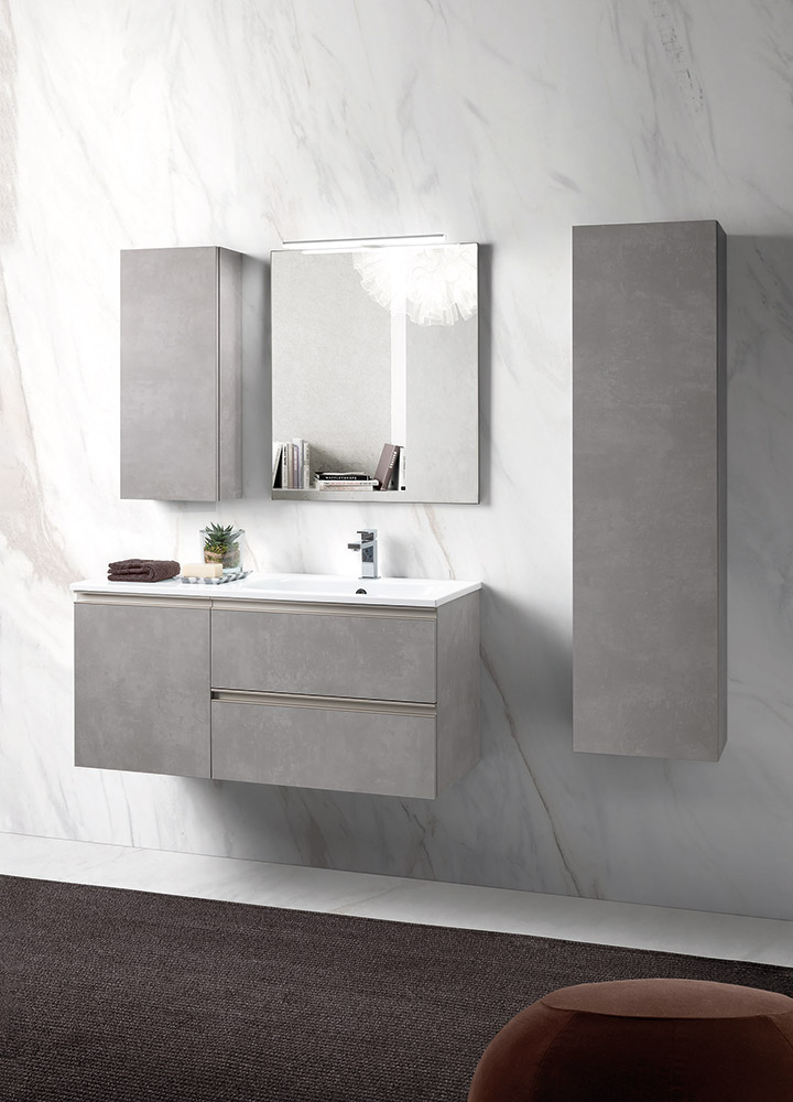 Mobili da bagno con lavabo integrato, Havasu 8 Bis