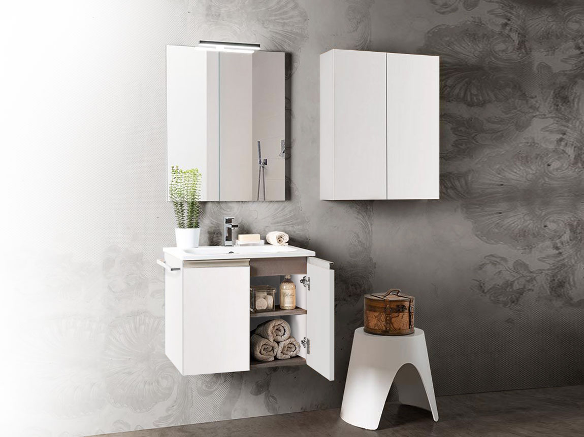 Mobile per bagno con lavabo integrato, Havasu 26 Bis 