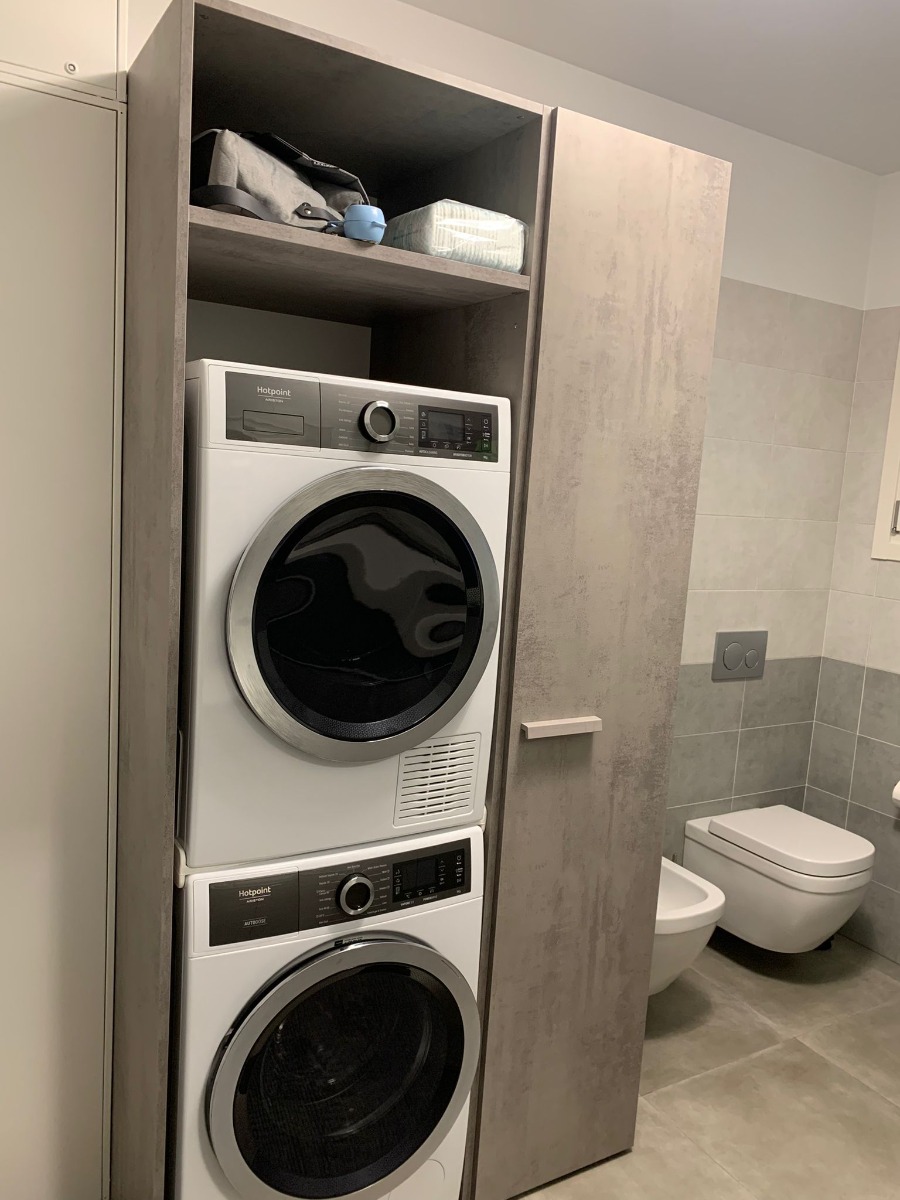 Copri lavatrice e asciugatrice a 3 ante ante