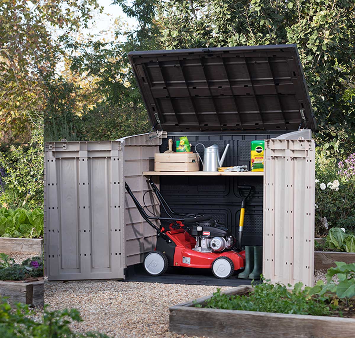 Porta attrezzi da esterno, Salice Max, capacità 1200L