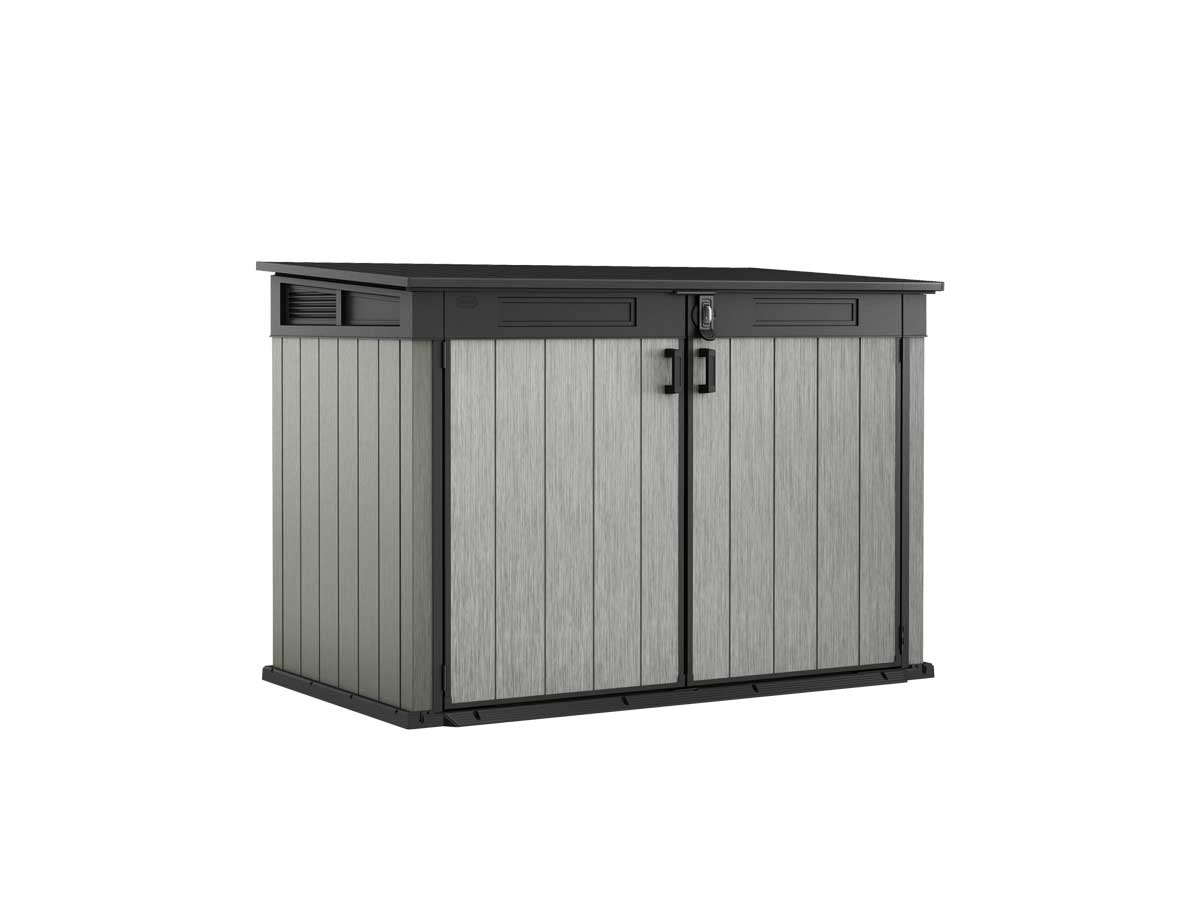 Baule da esterno Quercia, porta attrezzi per giardino, capacità 2020L