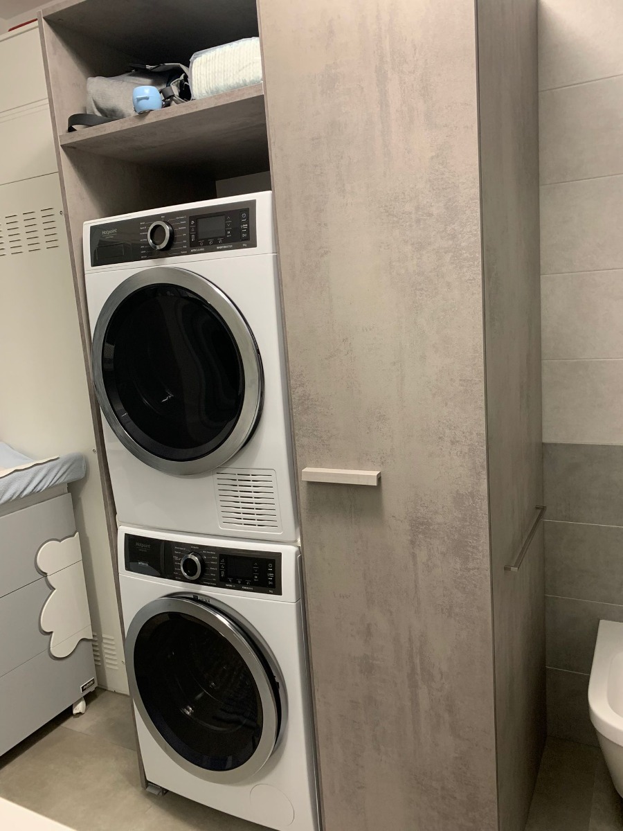 Copri lavatrice e asciugatrice a 3 ante ante