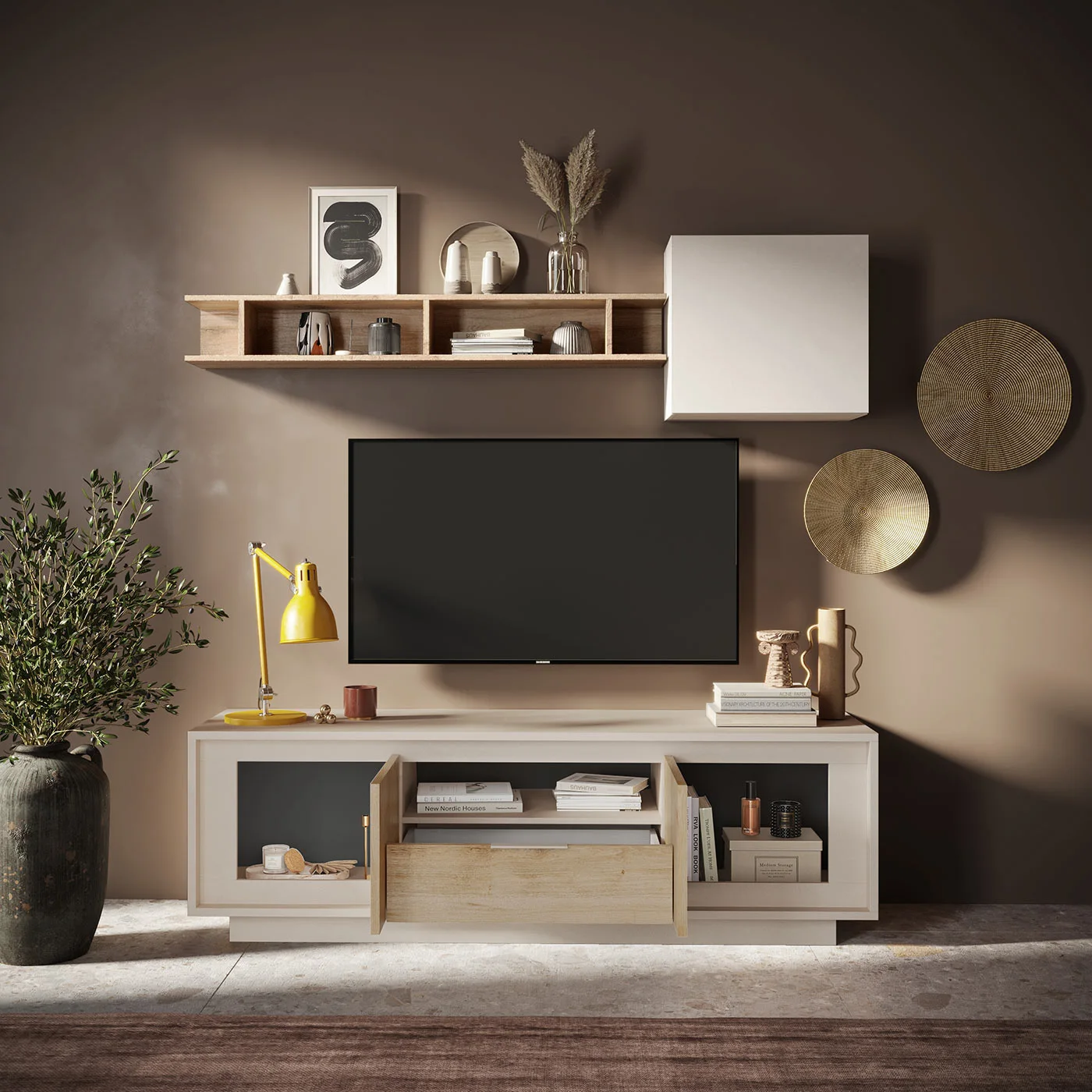 porta tv cadiz e cashmere moderno