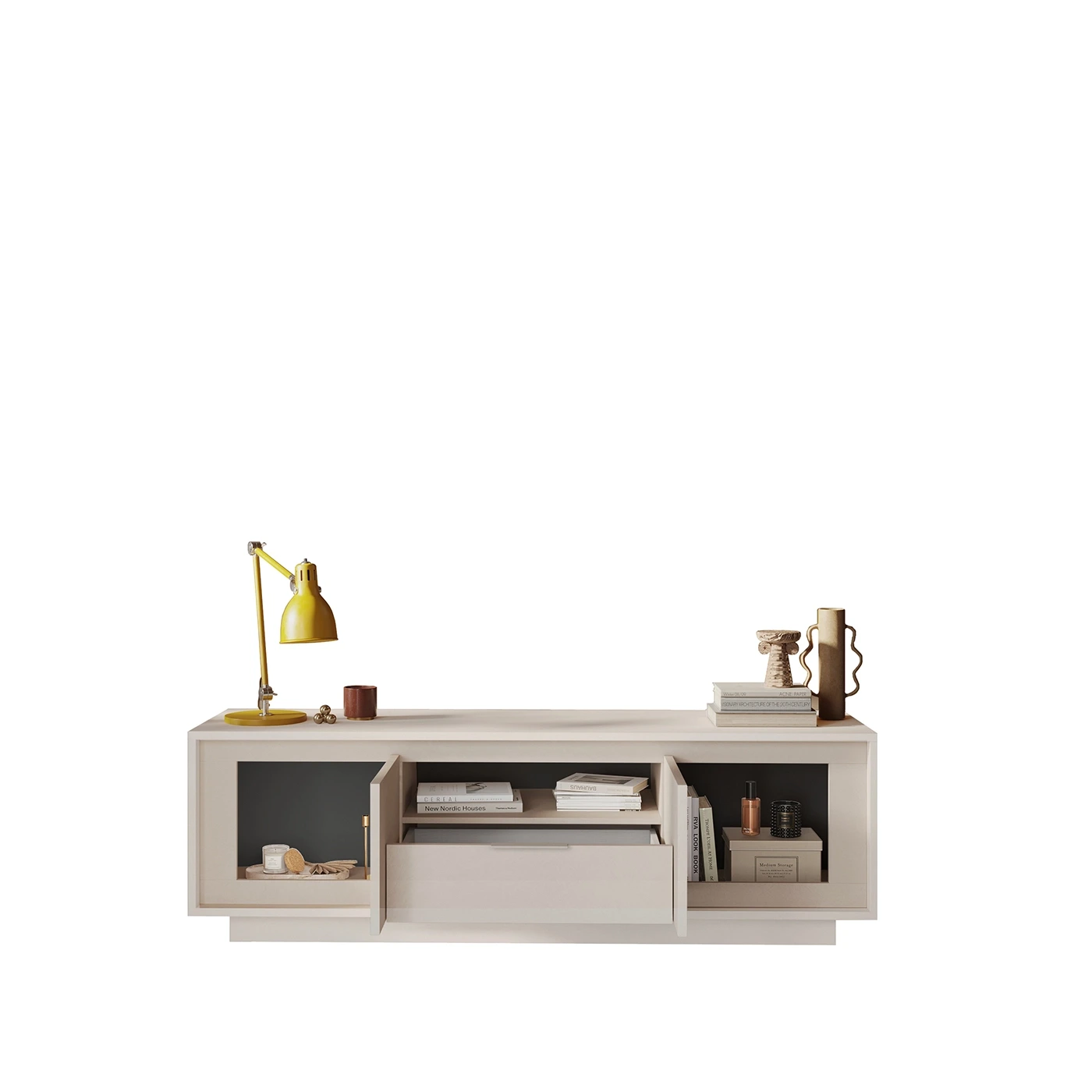 porta tv contemporaneo grigio