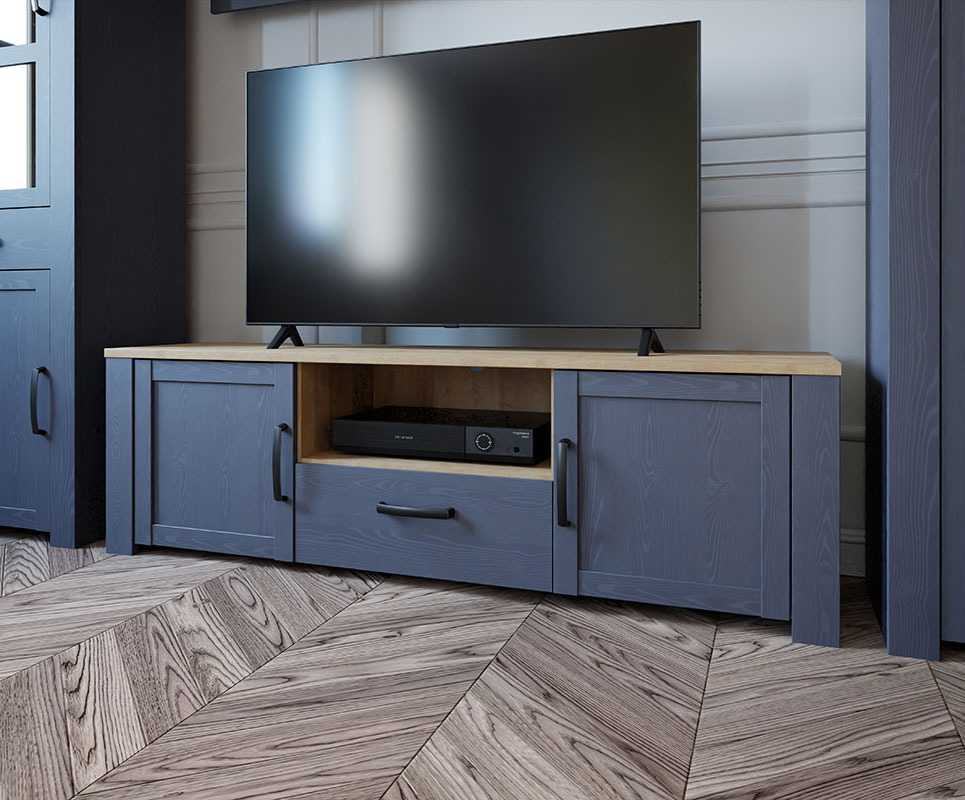 Soggiorno completo Rovere navy e Rovere riviera