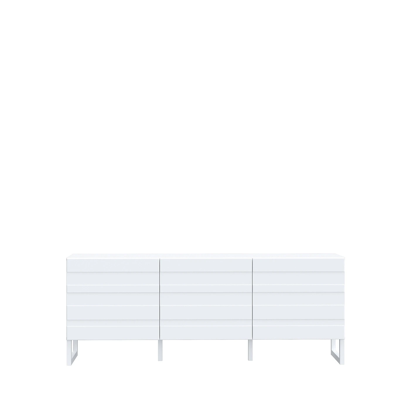 mobile tv con piedi bianco