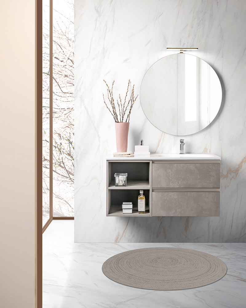 Mobile del bagno con lavabo integrato, 2 cassetti, Havasu 8