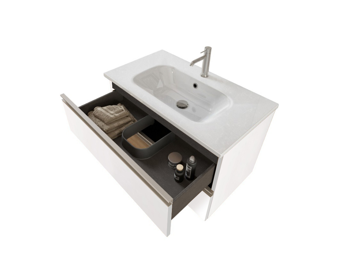 Offerta mobili bagno, mobile con lavabo integrato e  2 cassetti, Havasu 21