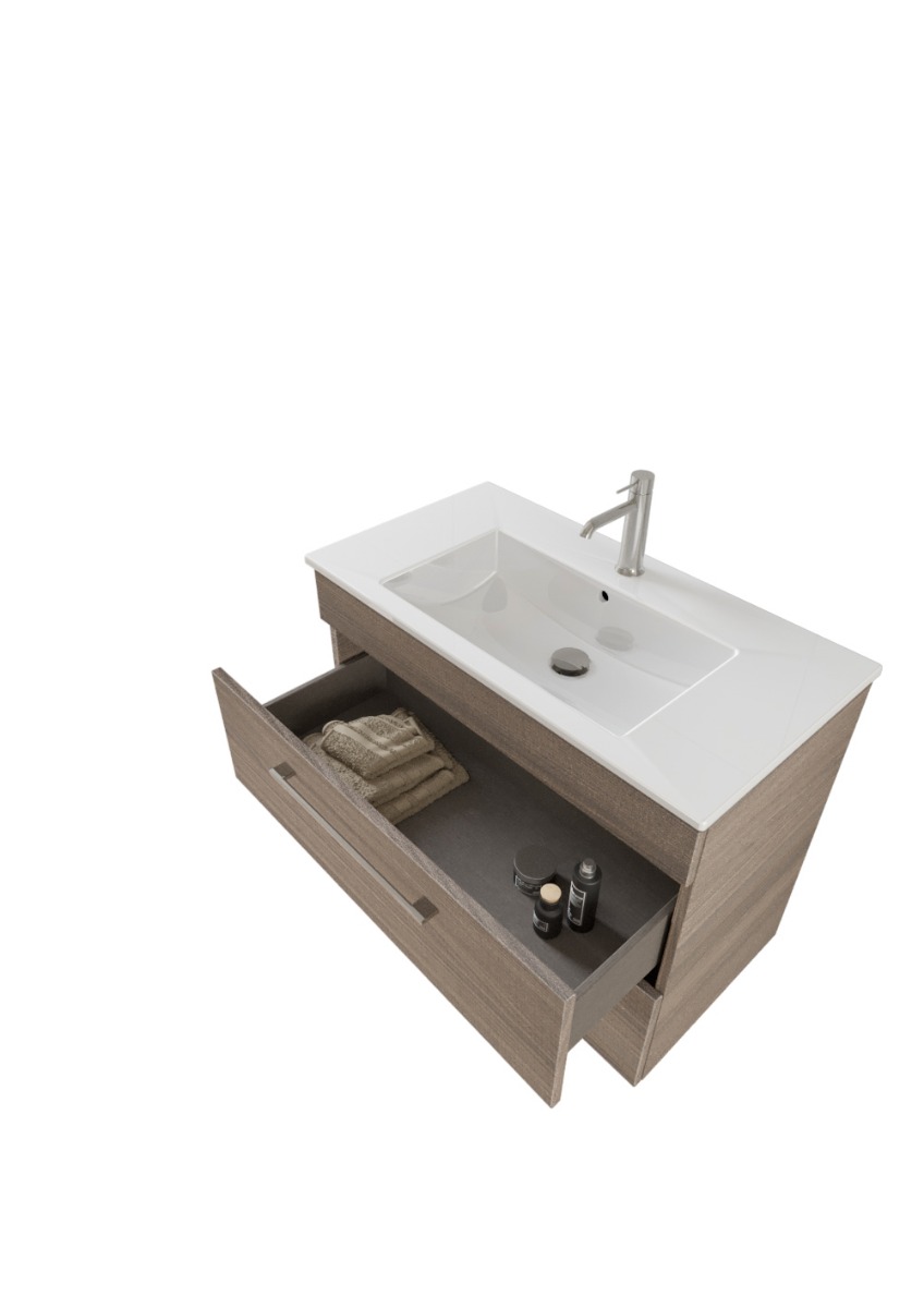 Mobile bagno L.81 con lavabo, Jog 28