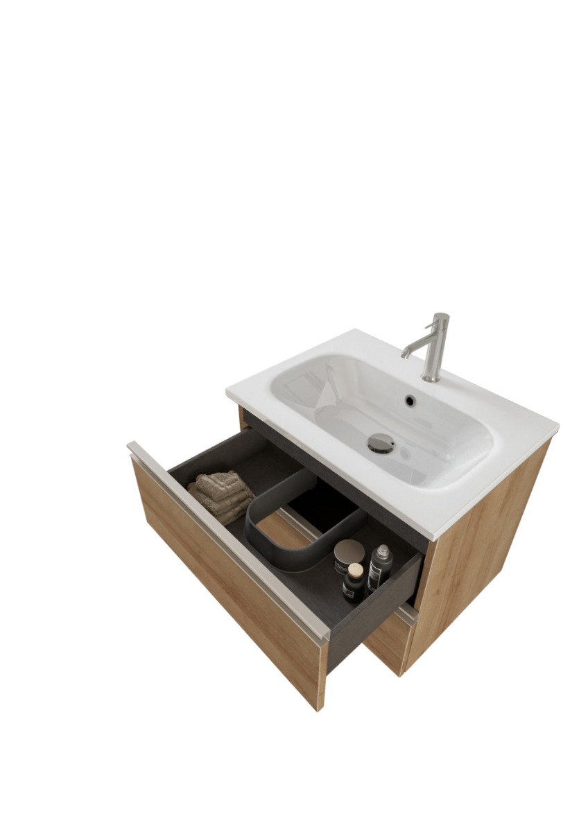Mobile per bagno con lavabo integrato, Havasu 7 Bis 