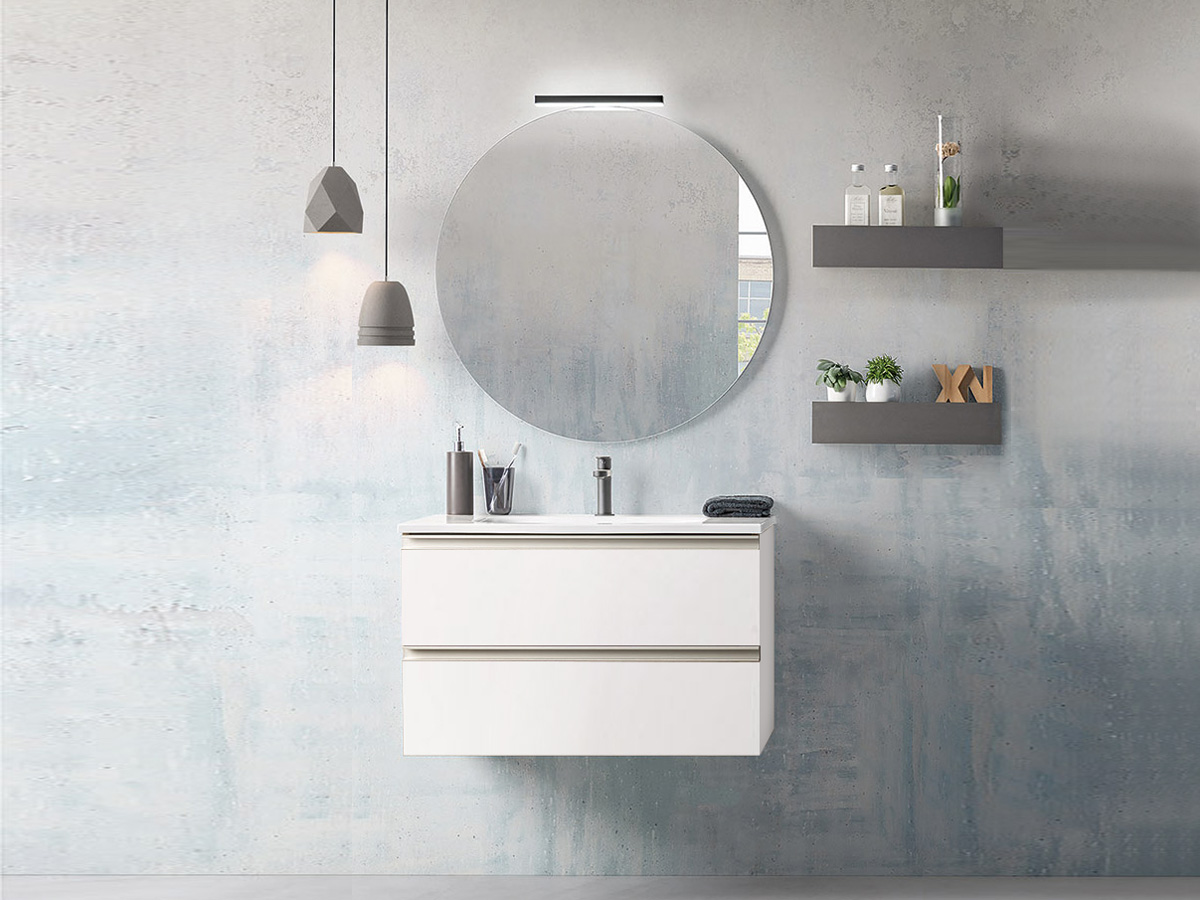 Offerta mobili bagno, mobile con lavabo integrato e  2 cassetti, Havasu 21