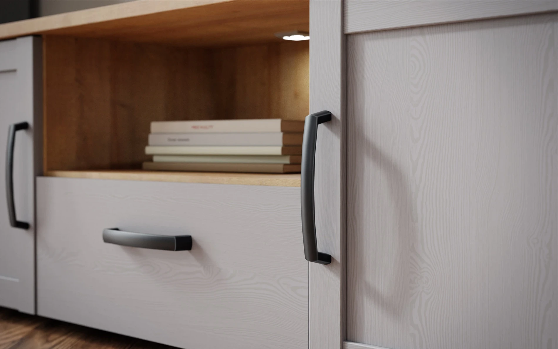 mobile televisione funzionale grigio