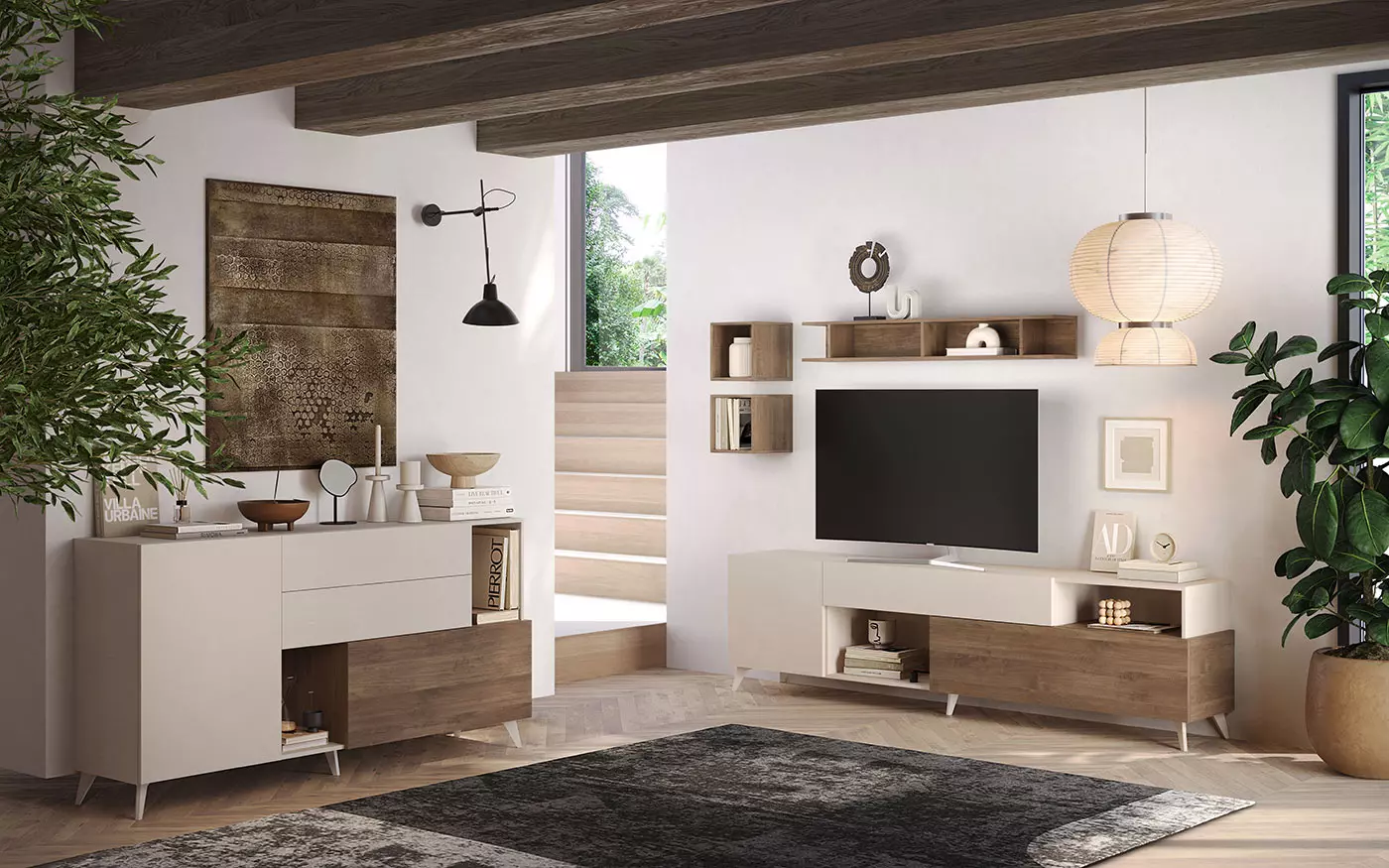 credenza color cashmere