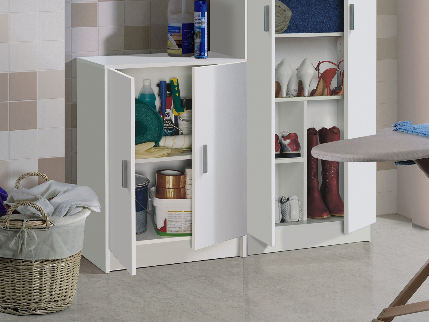 Base salvaspazio 2 ante, lunghezza 59 cm