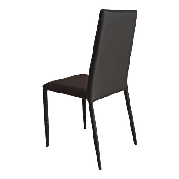 offerta sedia PU finitura nera