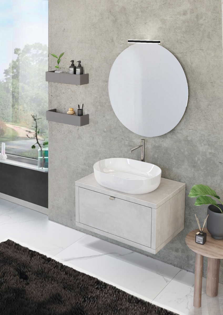 Mobiletto bagno sospeso L.80, Niagara 25