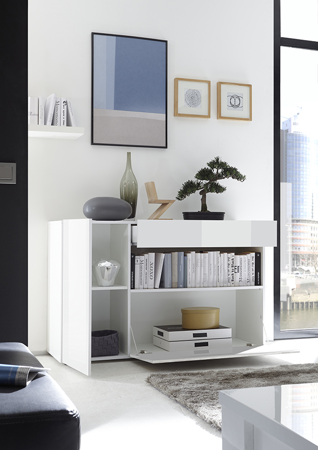 Credenza madia bianco lucido