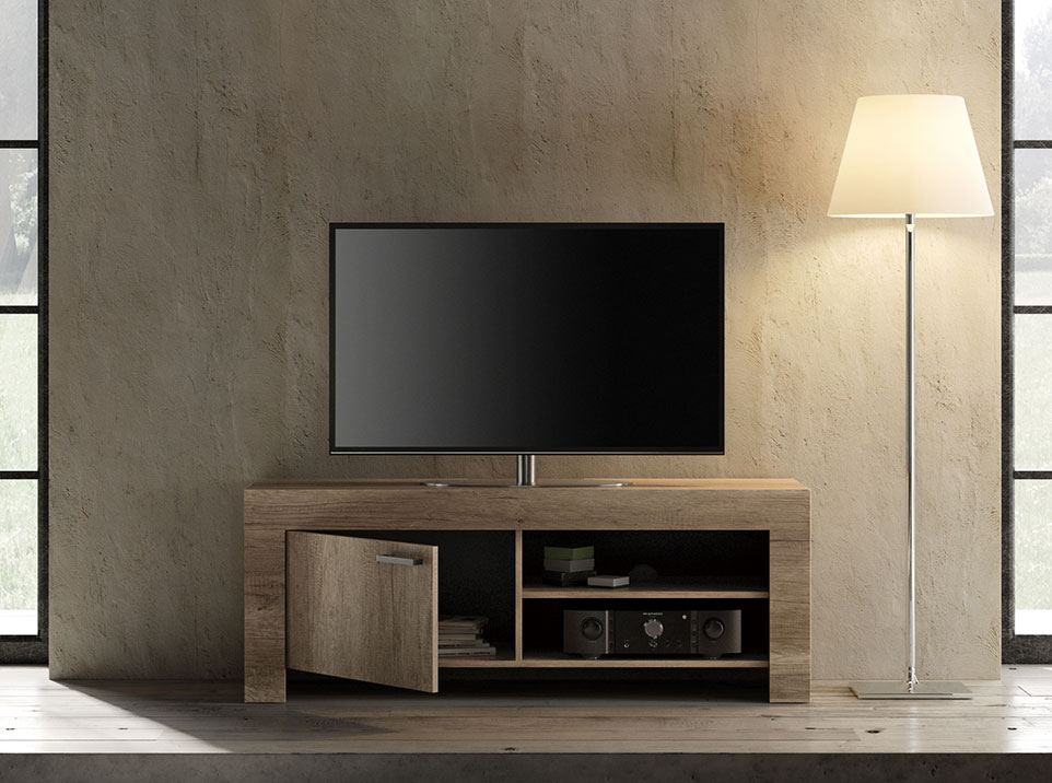 Porta tv piccolo shabby chic scontato, Noce