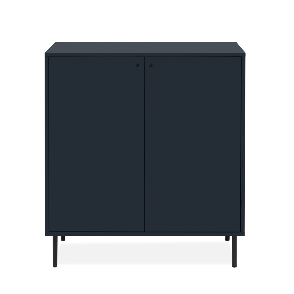 Credenza alta, moderna in offerta con piedini, finitura Blu black friday offerte